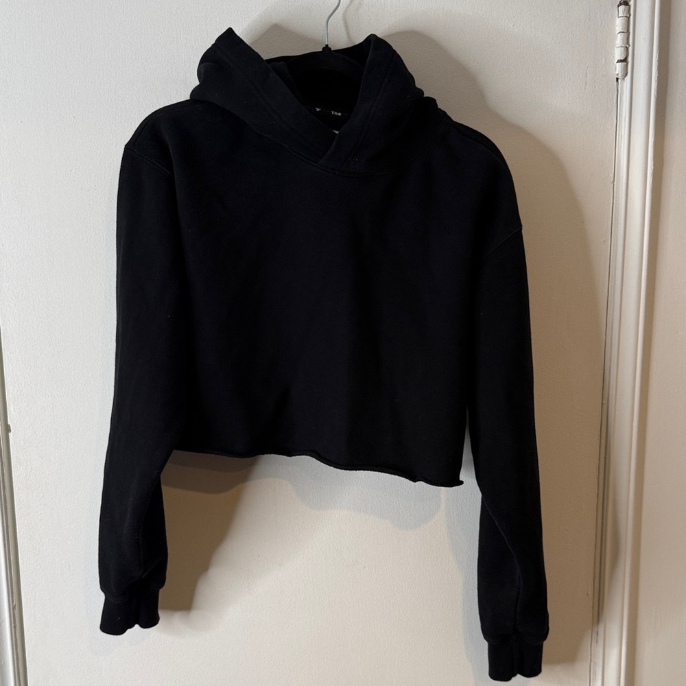 TNA Black Cropped Sweatshirt